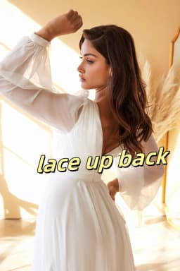Simple Wedding Dresses for Bride V Neck Long Sleeve Chiffon Wedding Dress Simple Bridal Growns Floor-Length Vestidos De Novia