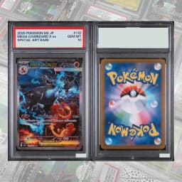 DIY Proxy PTCG Graded Collection Card Mew Vmax Secret Sword&shield Fusion Strike 269/264 English GEM MT10 Holographic Label Gift