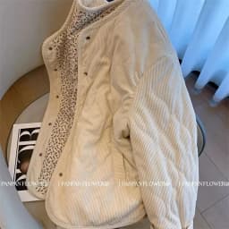 Women's Winter New Arrival Loose And Versatile Flannel Patchwork Print Diamond Grid Cotton Coat With Unique Design Apricot Top