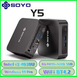 Soyo Mini Pc Y5 Intel I3 4030U 8Gb Ram 128Gb Rom Windows 10 Wifi Bt4.2 Desktop Computer
