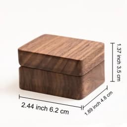 Always & Forever 3 Slot Ring Box For Wedding Ceremony Engraved Engagement Valentine's Day Birthday Gift Display Ring Bearer Waln
