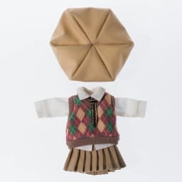 Ob11 Doll British Style Vest Set Doll School Uniform Doll Peaked Cap Accessories For Ymy, Nendoroids P9, 1/12 Bjd, Gsc, Molly