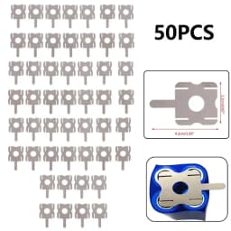 50Pcs 4S 18650 Lithium Battery Pack Replace Spot Welding Nickel Sheet U-Shaped For Computer Battery Welding Tool Accessories