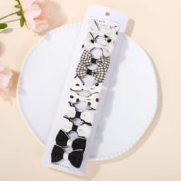 RAINBOW BOWS 10Pcs/set Handmade Fabric Printed Barrette Boutique Mini Bangs Bow Hair Clip Ins Daisy Hairgripes Spring Style