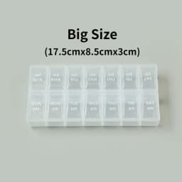 New Travel Pill Case Weekly Portable Organizer Box 7 Days 14 Grids Pills Container Storage Tablets Vitamins Medicine Fish Oils