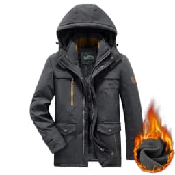Military Thick Warm Outerwear Big Size 6XL Multi-pocket Men's Winter Jacket Fleece Linning Outdoor Parka Coat Hooded Windbreaker