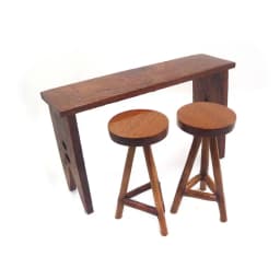 1:12 Scale Dollhouse Bar Counter Scene Model Wood DollHouse Furniture Playing House Miniature Table Chair Dollhouse Accessories