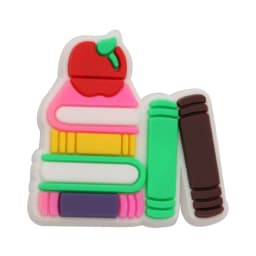 1pcs PVC Shoe Charms Folder Book Graduation School Bus Teacher Schoolbag Sandals Shoes Decoration Fit Wristbands Kid Party Gift