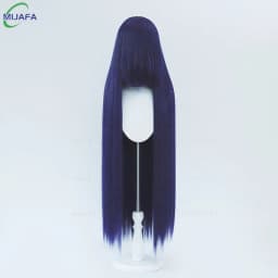 Very High Quality 600g 68 Colors 40 Inch 100cm Long Straight Cosplay Wig With Bangs Heat Resistant Hair Anime Wigs + Wig Cap