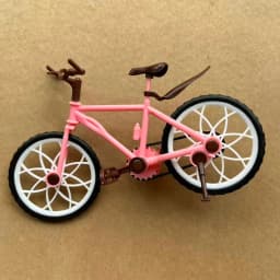 DIY Assembling Mini Bicycle Sets Pink Red Toy Bike Parts 1/6 Doll Big Bike Toy For Doll Decors