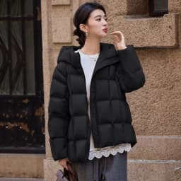 LOUISYAO 90% Duck Down Three Proof Jacket Women 2025 Winter Minimalist Hooded Thickened Premium Warm Outerwear Coat