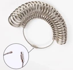 Aluminum Alloy Ring Gauges Sizer Meter Hand Loop Jewellery Measuring Ring Tool Size 0-13 Measurement Finger Circumference