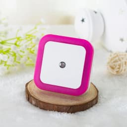 EU/US/UK Plug Mini LED Night Light 110V/220V Square Shape Wall Lamp Sensor Control Energy Saving Light For Room Stairs Corridor