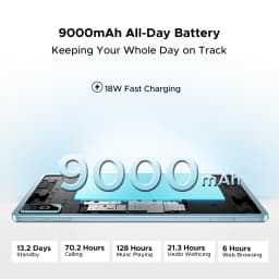 DOOGEE Tab G6 Pro 2 in 1 Tablet PC Android 16 Gemini AI 12" 2.4K 36GB RAM(8+28) 128GB ROM 9000mAh Battery Helio G100 Tablet Pad