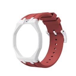 Bioceramics Watch Case+Silicone Band Modification Kit Strap Case Changer To Wristwatch Accessories For Royal Pop