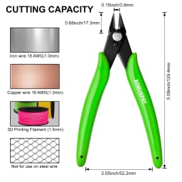 BOMURPHY 170 Model Flush Cutters Multi-color Precision Micro Side Cutting Pliers for Electronics Jewelry Model Kits