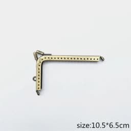 10 PCS 14.5 16.5 18.5cm L Shape Smooth Finish Bronze Right Angle Coins Purse Frames DIY Metal Kiss Clasp Bags Accessory Parts