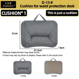 Mumucc's Laptop Desk With Lumbar Support & Accessories, Including A Detachable Tabletop, A Cushion Filled With Foam Particles