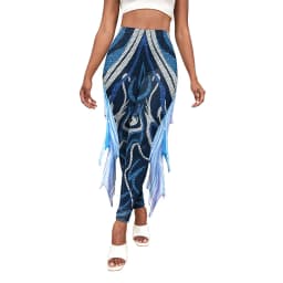 NADANBAO Mermaid Printed Pants Fish Scales Cosplay 3D Printed Women Bottoms Fashion Women's Leggings Tight Yoga Pants
