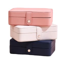 Newly Unique Blue Romantic Box PU Storage Bracelet Jewelry Box Wholesale Creative Portable Travel Storage Box Earrings Ring