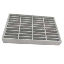 Stylish Velvet Bangle Tray With 40 Slot Inserts Display Stand for WatchBracelet Holder Case Jewelry Display Storage Rack