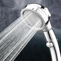 360 Degrees Rotating Handheld Shower Head Adjustable Water Saving Shower Head 3 Spray Setting with ON/OFF Pause Switch
