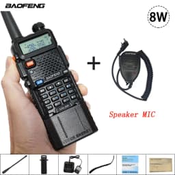 BAOFENG Walkie Talkie UV-5R Upgraded Version Enlarge Battery Real 3800mAh Support Type-C Charging UV5R Two Way Radios Original