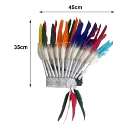 American Chief Indian Native Feather Headdress Decoration Prop for Celebrations Carnivals Themed Party Dance Show Halloween