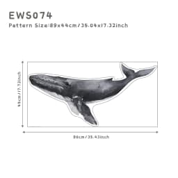 Kids Rooms Decoration Underwater World Theme Whale Dolphin Shell Sea Animals DIY Composable Decal Self Adhesive Wall Stickers