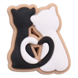 New Arrival 1pcs Cute Cartoon Cat Paw Doughnut PVC Shoe Charms Sandals Decoration Ornaments Accessories Kid Party Xmas Gift
