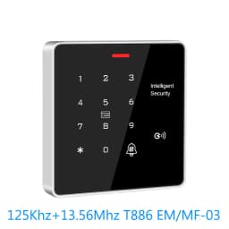 IP65 Standalone Fingerprint Access Controller 125kHz 13.56MHz Backlit Metal Keypad Light with Door Relay Lock (Commercial Grade)