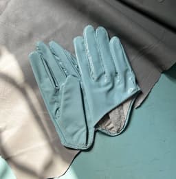 Sunscreen Gloves Women's Single Genuine Leather Half-palm Gloves Real Sheepskin Stage Show Driving gloves No Lining