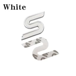 3D Metal S Front Grille Chrome Emblem Badge Car Stickers Decals for Ford Focus Fiesta Ecosport Kuga Mondeo Everest Car Styling