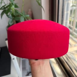 Retro Flight Attendant Ball Hat Women's 100% Wool Felt Beret Party Charming Hat Wedding Cocktail Party Medicine Box Hat