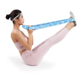 Yoga Stretching Straps with 8/10/12 Loops for dnace, Physical Therapy, Elastic Stretch Bands for Pilates, Gymnastics, Ballet