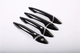 Funduoo Glossy Black Chrome Car Door Handle Cover Trim Stickers for Hyundai i30 2012 2013 2014 2015 2016 Styling Accessories
