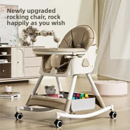 Babyfond Children's Dining Chair Multifunctional Variable Rocking Horse Baby Seat Foldable Recumbable Infant Dining Table