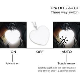 Touch Sensor Handbag Light Heart LED Purse Night Light Bag Lamp with Clip Mother's Day Gift
