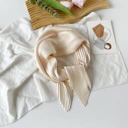 New 70X70CM Minimalist Solid Color 70cm Pleated Scarf Decoration Scarf Sunscreen Thin Scarf Pressed Pleated Square Scarf