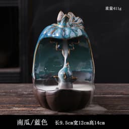 Ceramic European American Statue Backflow Incense Burner, Creative Beauty Elephant Backflow Incense Pedestal Fragrance Diffuser