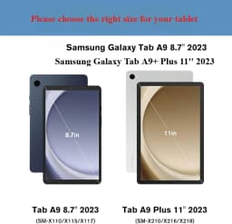 Tablet Cover For Samsung Galaxy Tab A11+A9+11"plus Case SM-X210 X215 X230 A9 8.7 SM-X110/X130 Soft Silicon Kids Stand funda capa