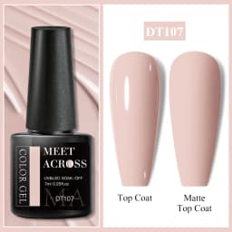 MEET ACROSS 7ml Glitter Sequins Thermal Gel Nail Polish 3 Layers Temperature Color Changing Semi Permanent UV Gel Varnish Nails