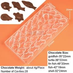 3D Polycarbonate Chocolate Molds Sphere Diamond Chocolate Bonbons Candy Bar Professional Confectionery Baking Pastry Tools