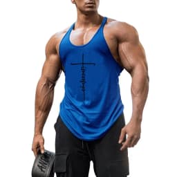 Gym Bodybuilding Stringer Y-back Tank Tops Summer Cotton Breathable Sleeveless T-shirts Mens Fitness Workout Muscle Clothing