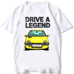 2026 New Drive A Legend Twingo Late Halogen Model Sport Car T-Shirt Boy White Tees Man's Clothing Summer Casual T Shirt