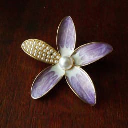 Vintage Baroque Embossed Enamel Flower Brooches Stud Earring Set Pearl Brooch Women Clothing Party Accessories Gift