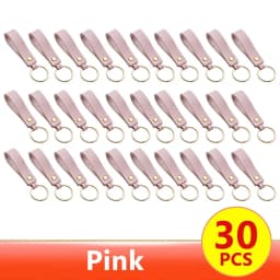 1/100pcs 8Color PU Leather Keychain Business Gift Suitable for Men and Women Car Key Strap Waist Wallet Keychains and Keyrings