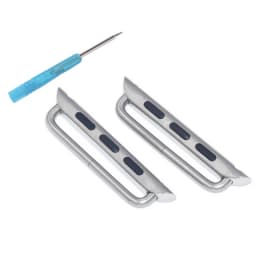 Connector Adapter for Apple Watch Series ultra 2 49mm Band Stainless Steel Connectors for Apple Watch 44mm 45/41mm 9 8 7 SE 5 4