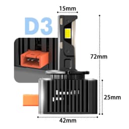 BEVINSEE D1S D1R LED CANBUS Bulbs D3S D3R D2S D2R Xenon HID 80W 8000LM LED Lamps for Audi Ford Mercedes-Benz Chevrolet 6000K 12V