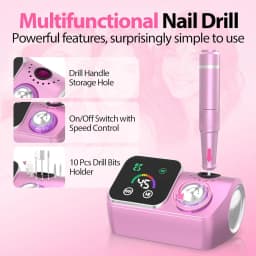 45000RPM Professional Electric Nail Drill Machine With LED Display Low Noise  Nail Sander For Home Manicure Salon Use